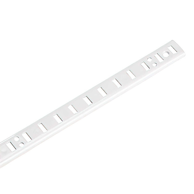 Crémaillère simple pour étagère Onward en métal blanc, 60 po