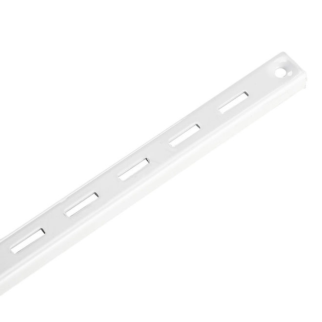 Crémaillère simple pour support à tablette Onward en métal blanc, 60 po