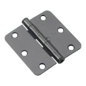 Onward 3 x 1/4-in Black Steel Butterfly Hinges - 12/Pack