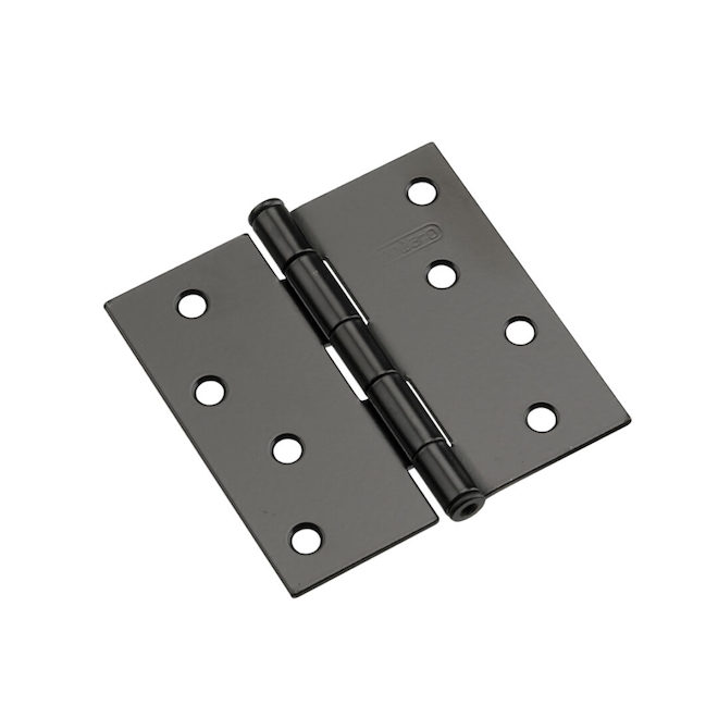 ONWARD Mortise Butt Hinge 4-in in Black Steel - Pack of 2