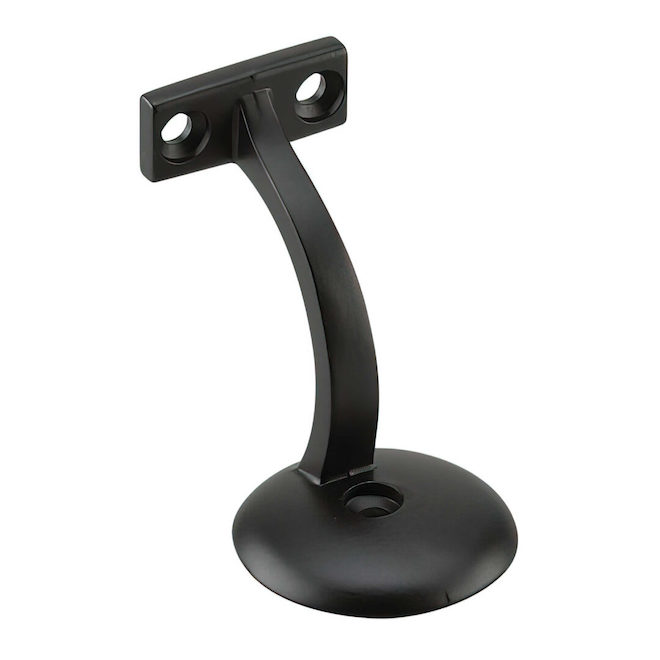 ONWARD Handrail Bracket 3-inch in Black Zamak