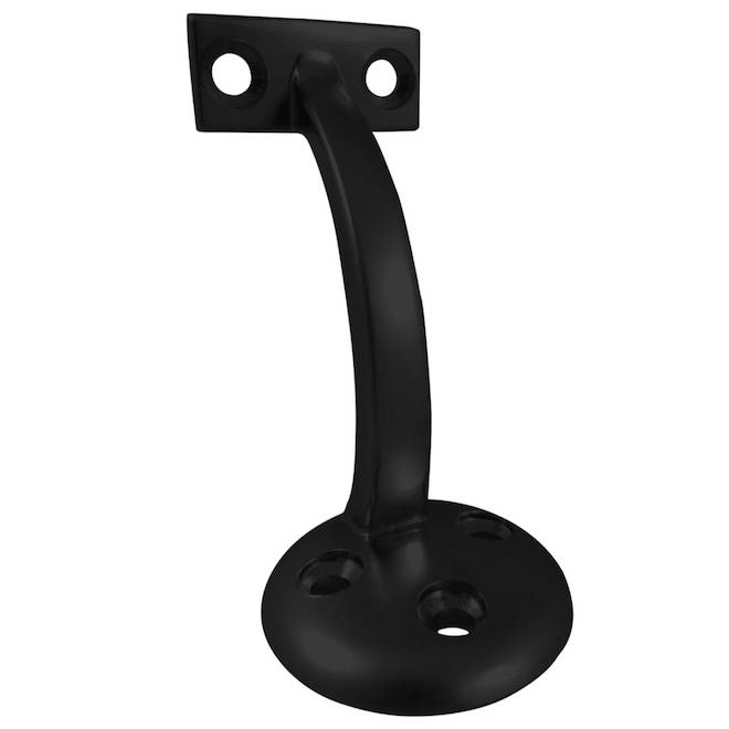 ONWARD Handrail Bracket 3.15-inch in Black Zamak