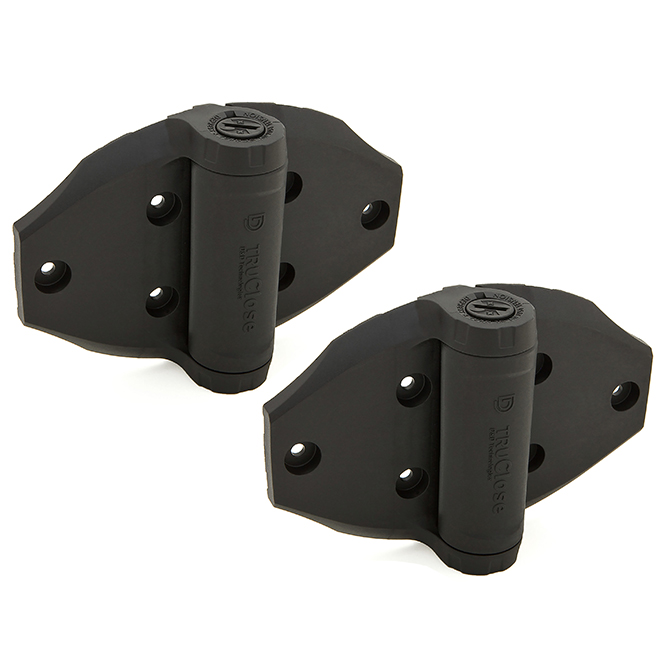 ONWARD Gate Hinge Self-Closing in Black Polymere