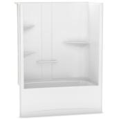 MAAX Camelia 1-Piece Bath and Shower - Acrylic - Righthand Drain - 60-in x 32-in x 79-in - White
