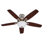Ventilateur à 1 lumière et 5 pales « Dewfield », 52 po