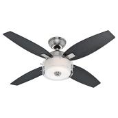 Ventilateur à 1 lumière et 4 pales « Acadia », 46 po