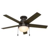 Ventilateur de plafond à 5 pales, 46", bronze/ébène