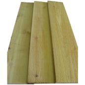 Premium Cedar Channel Siding - Natural - 8-in W x 1-in T