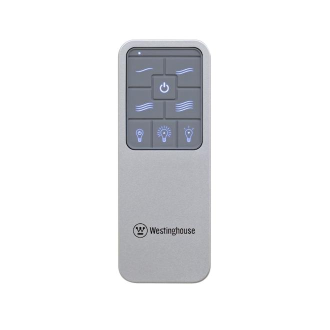 Westinghouse Lighting Ceiling Fan Remote Control Kit - Silver, Backlit, 4-Speed & Light Dimmer