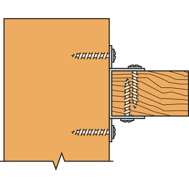 Simpson Strong-Tie RTR 20-Gauge Rigid Tie Connector for 2x Joist/Post