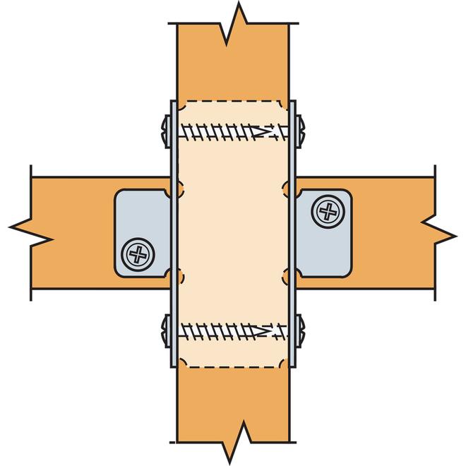 Simpson Strong-Tie RTR 20-Gauge Rigid Tie Connector for 2x Joist/Post