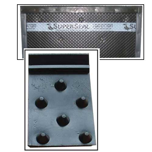 SuperSeal Dimple Mouldings - 4-ft - High-Density Polyethylene - Black - 20 per Pack