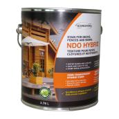 Biorestore NDO Hybrid Semi Transparent Wood Stain - Clear - Low VOC - Water-Based - 3.78-L