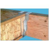 Simpson Strong Tie Joist Hanger - 2-in W x 4-in H - 14 Gauge - Galvanized - Adjustable - 1 Per Pack