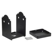 Simpson Strong-Tie Adjustable Post Base - 16 Gauge - Black Powder-Coated Finish - 1 Per Pack - 5-in L x 5 1/2-in W
