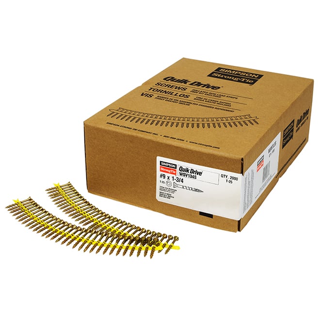 Simpson Strong-Tie WSNTL134S #8 X 1-3/4” Wood Screws – 2,000 Pack