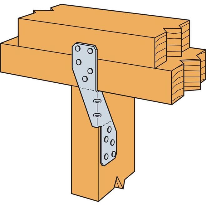 Tirant pour ouragan de Simpson Strong-Tie, calibre 18, finition ZMAX, 6 po L.