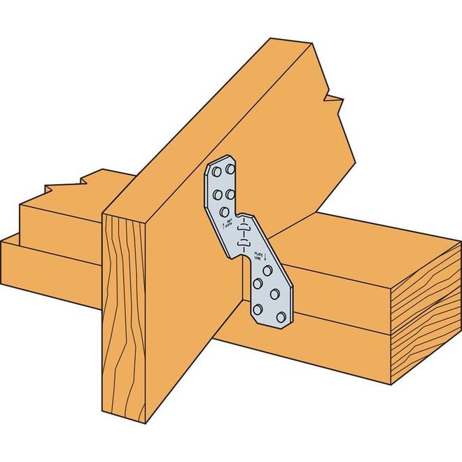 Tirant pour ouragan de Simpson Strong-Tie, calibre 18, finition ZMAX, 6 po L.