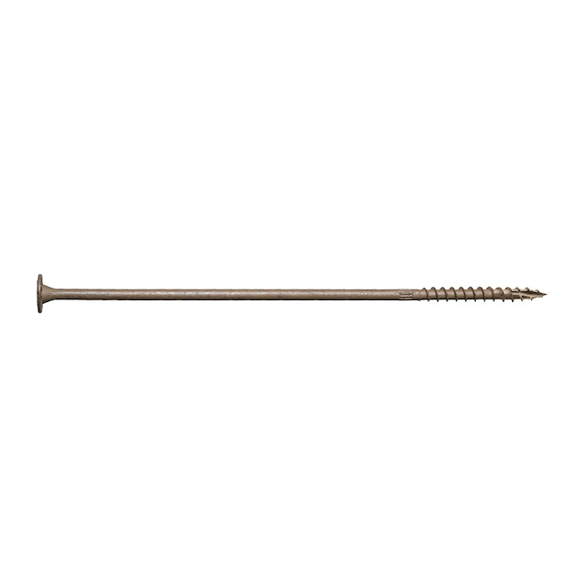 Simpson Strong-Tie 0.22 x 10-in Tan Steel 6-Lobe Structural Screw - 1/Pack