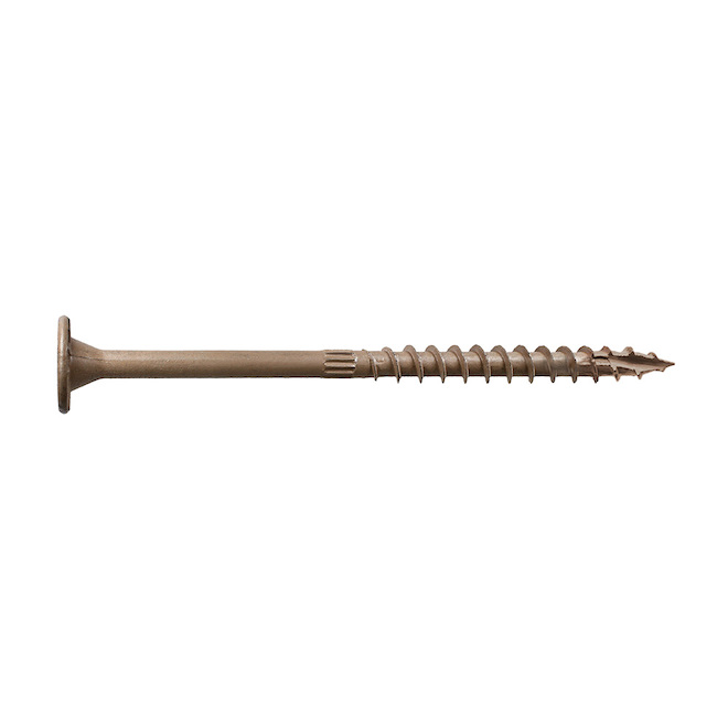 Simpson Strong-Tie 0.22 x 5-in Steel Tan 6-Lobe Structural Screw - 1/Pack