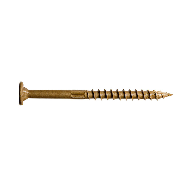 Simpson Strong-Tie 0.16 x 4-in Tan Zinc-Plated Steel 6-Lobe Structural Screw - 50/Pack