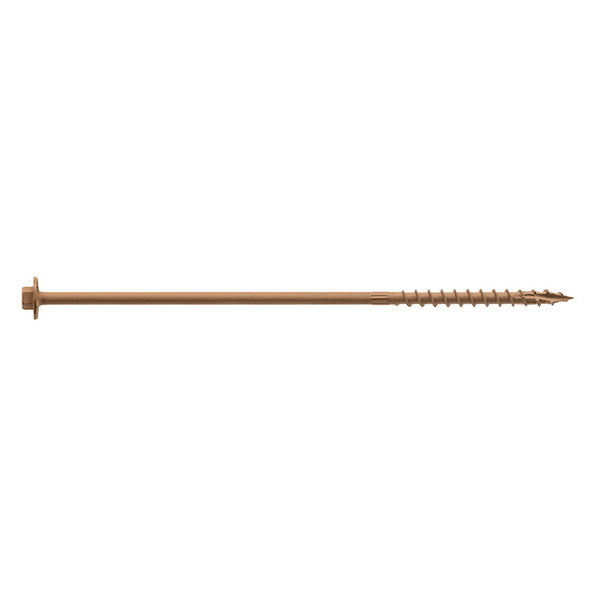 Simpson Strong-Tie 5/16 x 8-in Steel Hexagonal Head Structural Screw - 1/Pack