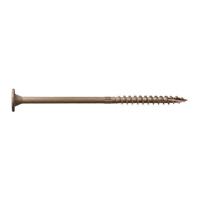 Simpson Strong-Tie 0.22 x 6-in Tan Steel 6-Lobe Structural Screw - 1/Pack