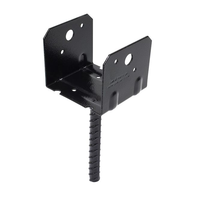 Barre d'armature en acier galvanisé noir RCPS Simpson Strong-Tie 8 po x 8 po pour abri d'auto