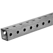 Hillman 1-1/4-in W x 3-ft L Zinc-Plated Steel Perforated Square Tube