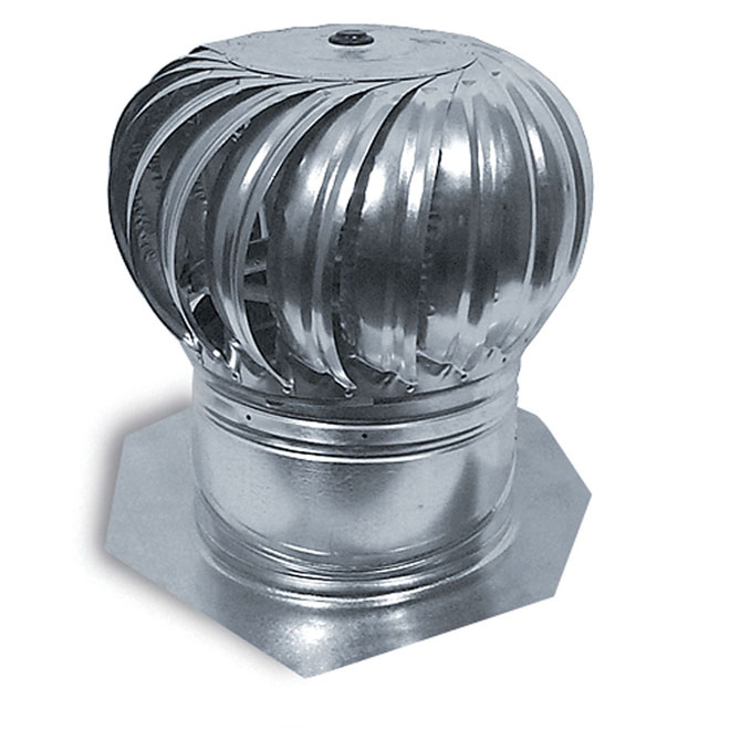 Ventilateur à turbine de toit métallique pour tuyaux de diamètre 360 mm