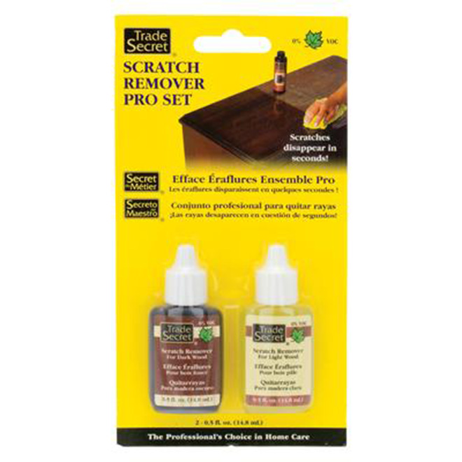 Image of Trade Secret | Scratch Remover Pro Set - Dark And Light - Coconut Oil-Based - For Wood | Rona