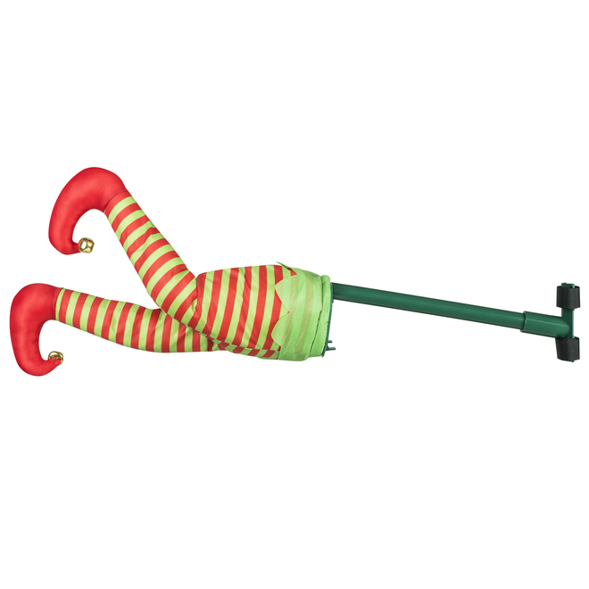 Mr.Christmas - Animated Kicking Elf Legs - Kickers - ABS - 16-in - Multicolor