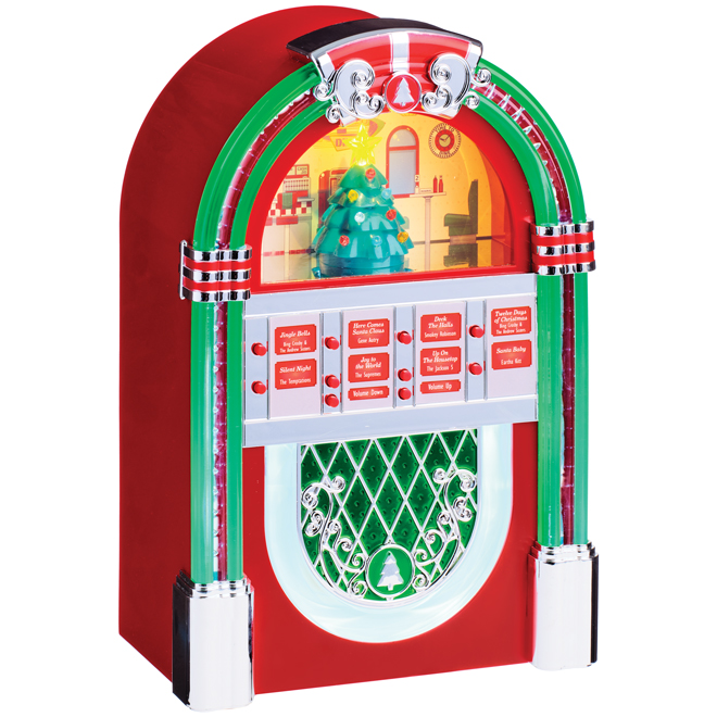 Juke-box Mr. Christmas DEL 8 chansons de Noël 10,32 po x 6,93 po