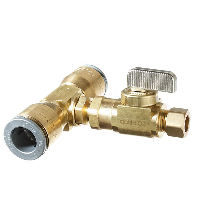 Straight Ball Valve with Tee Coupling Kit