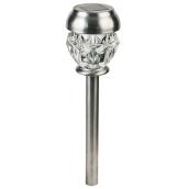 Lumière de jardin solaire facettée, DEL 2 lumens, acier inoxydable
