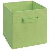 ClosetMaid Cubeicals Fabric Drawer - Green - 2 Handles - Non-Woven Polypropylene - 11-in H x 10.5-in W x 10.5-in D