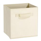 ClosetMaid Cubeicals Natural Fabric Drawers - 2 Handles - Non-Woven Polypropylene - 11-in H x 10.5-in W x 10.5-in D
