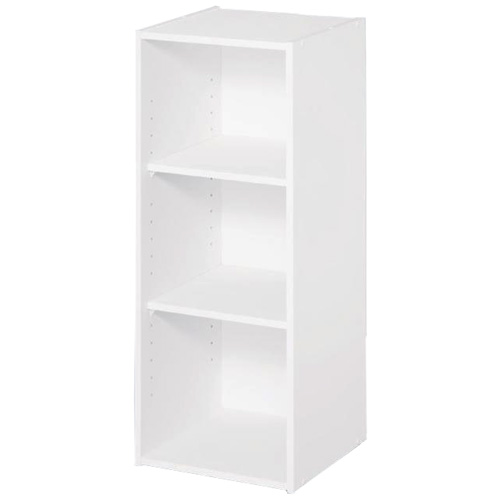 Organisateur d'étagère blanc ClosetMaid, bois stratifié, 2 tablettes, 3 compartiments, empilable