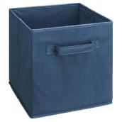 ClosetMaid Cubeicals Fabric Drawer - 2 Handles - Non-Woven Polypropylene - Blue - 11-in H x 10.5-in W x 10.5-in D
