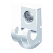 ClosetMaid Wall Clip - Suitable for Concrete - Resin - White - 1-in H x 0.5-in W x 1.5-in D
