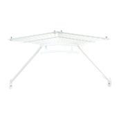 ClosetMaid Ventilated Wire Corner Shelf with Hardware - Vinyl Coated Steel - 19-in D - White