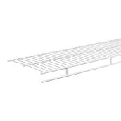 ClosetMaid 12-ft x 12-in x 2-in White Vinyl-Coated Wire Steel Shelf and Rod Organizer