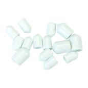 ClosetMaid Small End Caps - White - Plastic - 0.4-in D x 0.25-in H x 0.25-in W