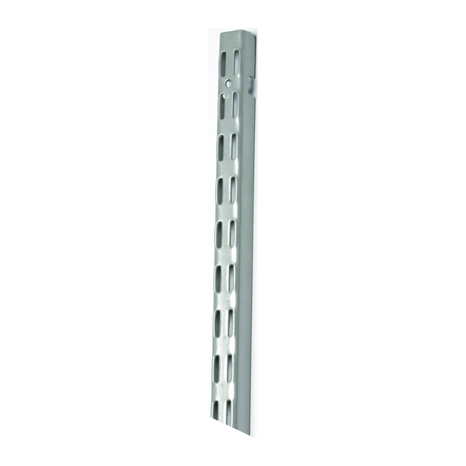 Rail vertical ShelfTrack de ClosetMaid, 0,63 po P. x 60 po H. x 1 po l., ajustable, acier enduit d'époxy