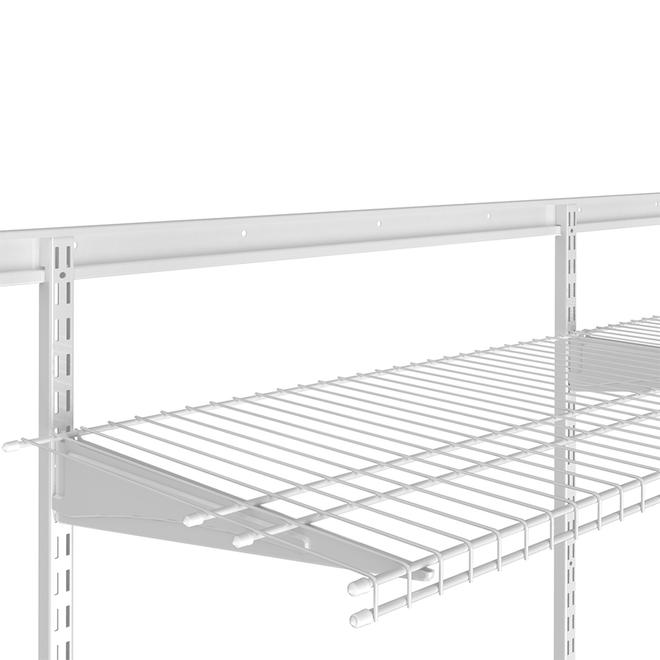 Crémaillère pour tablette ShelfTrack de ClosetMaid verticale en métal blanc 84 po