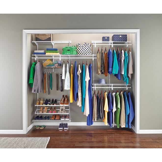 ClosetMaid ShelfTrack 84-in x 1-in x 5/8-in White Metal Standard ...