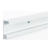 ClosetMaid ShelfTrack Horizontal Shelving Rail - Adjustable - 2-in H x 0.88-in D x 80-in W - Steel