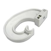 ClosetMaid Closet Rod Support Bracket - Resin - 5.75-in H x 3.87-in D x 0.87-in W - White