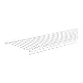ClosetMaid SuperSlide Ventilated Wire Shelf - Vinyl Coated Steel - 6-ft L x 12 in D - White