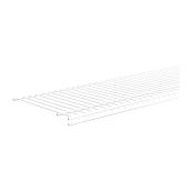 ClosetMaid SuperSlide Ventilated Wire Shelf - Vinyl Coated Steel - 8-ft L x 12 in D - White